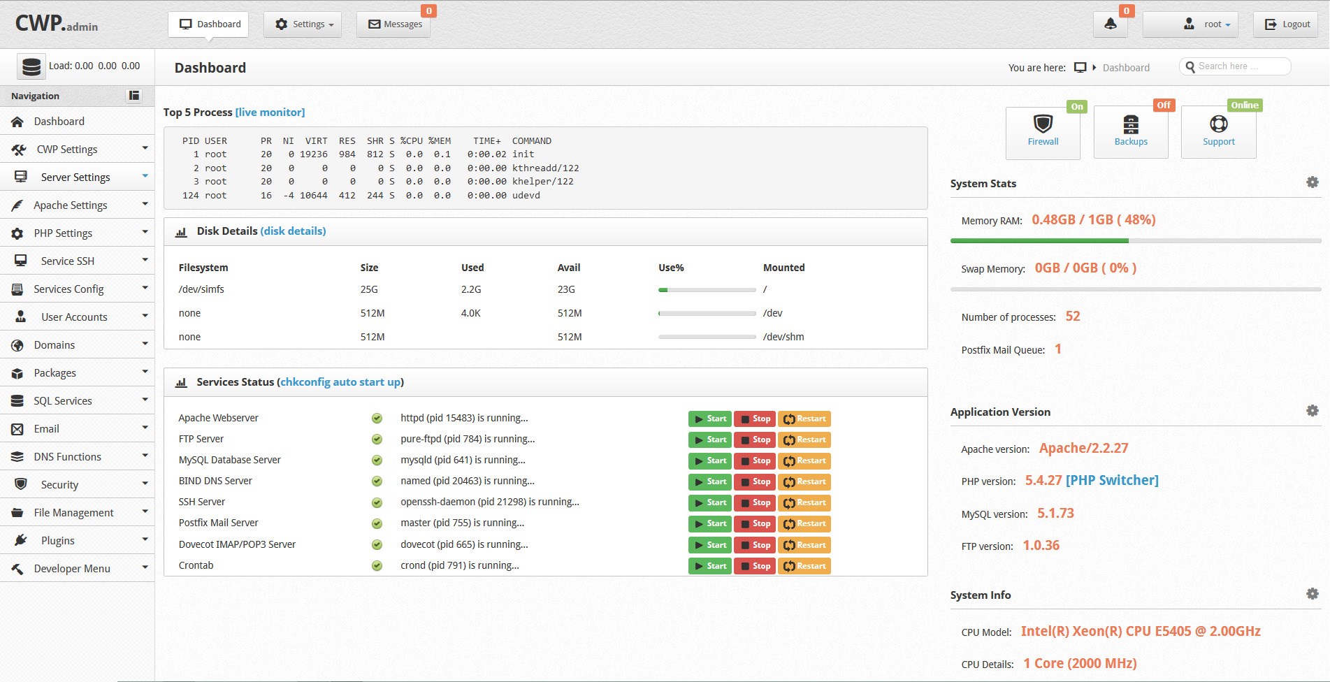 installing Centos Web panel