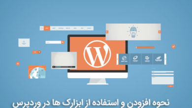 استفاده از ابزارک ها در وردپرس