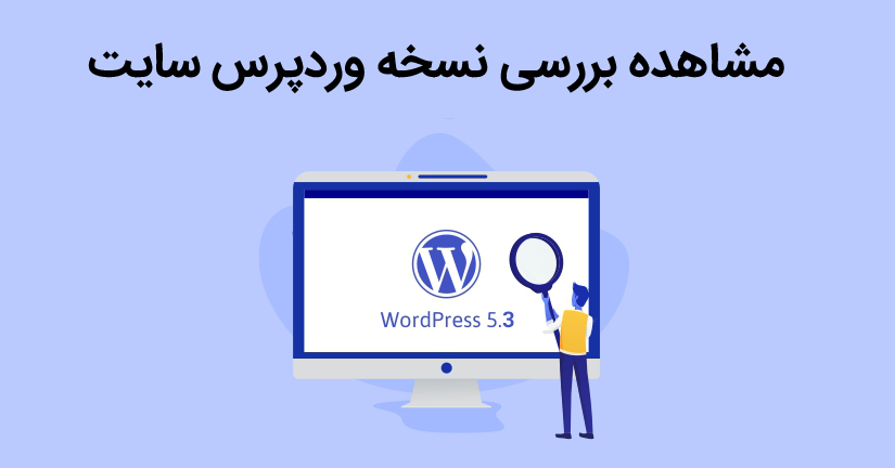 بررسی نسخه وردپرس سایت