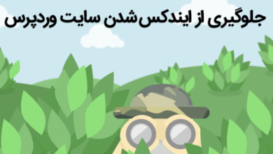 جلوگیری از ایندکس شدن سایت