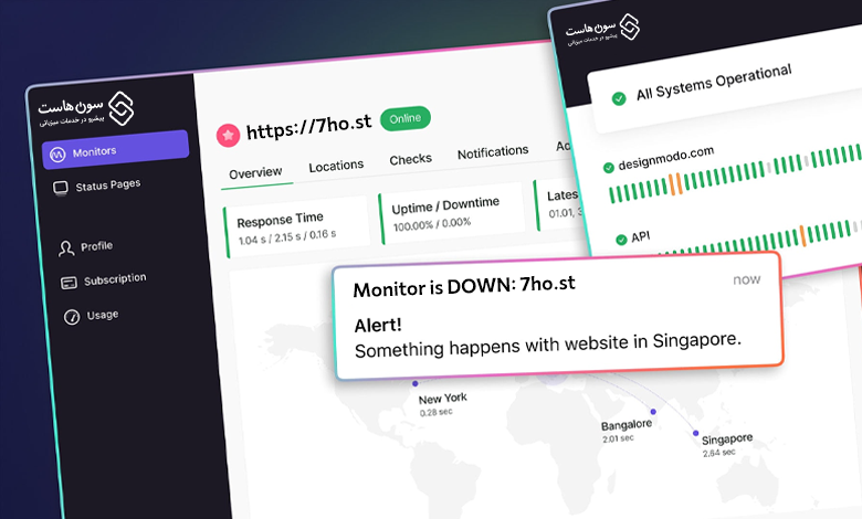 آپتایم چیست؟ بهترین ابزار بررسی قطعی سایت 1 best uptime monitor tools cover